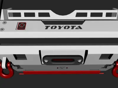 Bumper Front PROLINE for Toyota 4Runner 2017 3D model