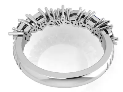 Diamond Band Ring 3644 3D print model