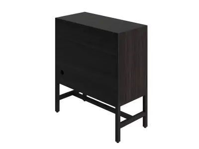 Black Symphony Accent Cabinet Low-poly 3D model