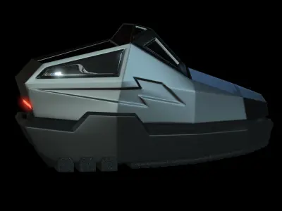 Tesla Cybertruck shoe  3D model