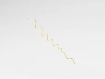 Ribbon v1 011 Low-poly 3D model