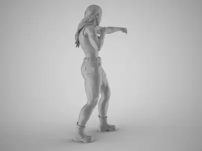 Boxer Woman 3D print model