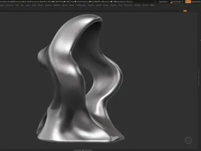 Modern Abstract Decorative sculpture 3d print model 63 3D print model