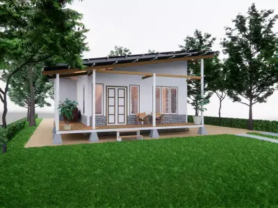 House on stilts 3D model