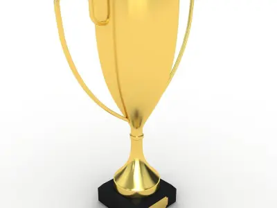 Trophy gold cup 3D model