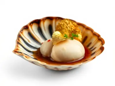 Elegant Dessert Dish with Shell Plate Model Pack Low-poly 3D model