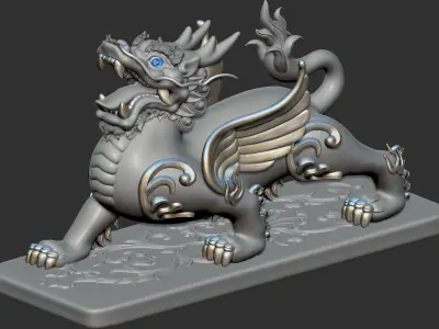 Brave Pixiu 3D model