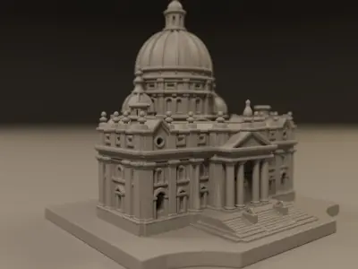 baroque architecture 3D print model