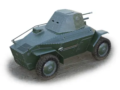39M Csaba Armored Car 3D model