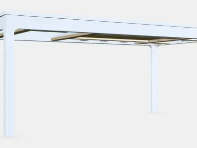 EKEDALEN Extendable table 3 Low-poly 3D model