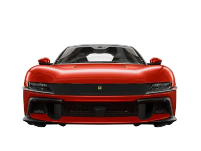  Ferrari 12Cilindri 2025 Low-poly 3D model