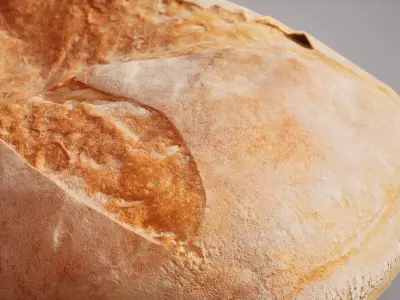 Wheat Bread Game ready model 4K triangles 4K PBR textures Texture