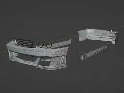 Toyota Chaser JZX100 Ryo Kit Low-poly 3D model