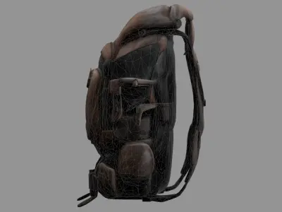 Stylized Backpack BP13 Low-poly 3D model