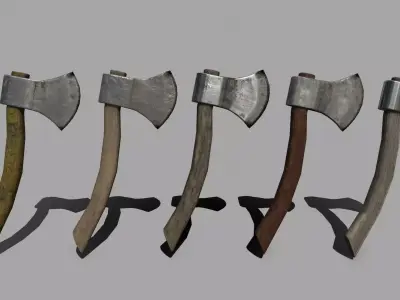 Axe 1 Low-poly 3D model