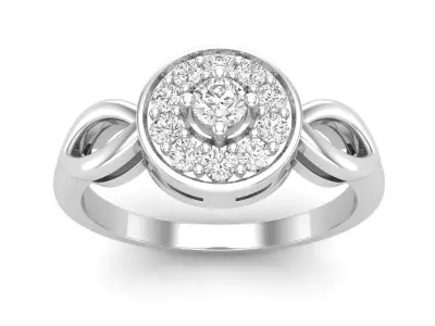 AV 665 Ladies diamond generic ring 3D print model
