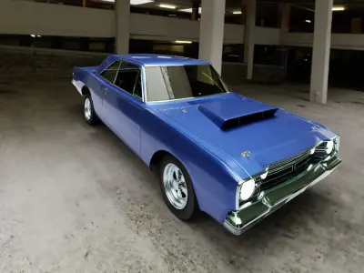 Dodge Dart 1968 Muscle Car 3D model