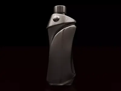 New Design of Metal Drink Bottle Mockup 3D model  3D model