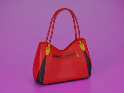 Red Handbag 3D model