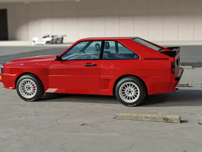 Audi Quattro SWB 3D Model 3D model