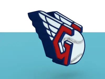 Cleveland Guardians New Team Logo 3D model