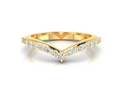 Ring M43The luxury female ring with gems wedding 3D print model