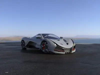 Aurelio electric supper car version 2 3D print model