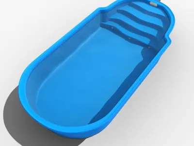 Vranov swimming pool 3D model