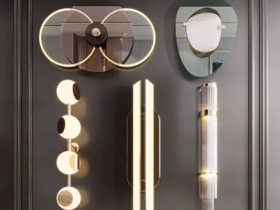 bracket light 3D model buy