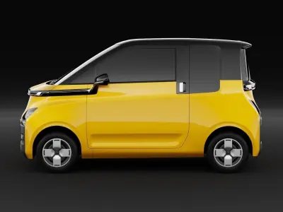 Wuling Air EV HQ Low Poly No Interior Low-poly 3D model
