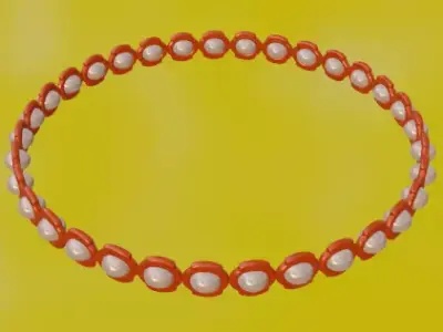 Elegant Gold Chain 3D Model Free low-poly 3D model