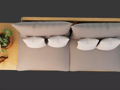 Sofa Minimalist 1 3D model