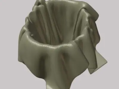 Pencil Holder Pen Holder Silk Cloth Free 3D print model