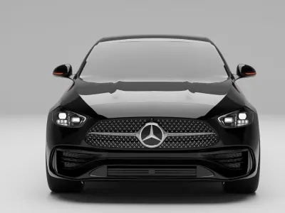 Mercedes Benz C Class HQ Interior 3D model