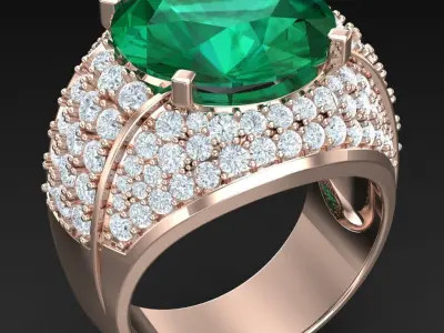 Luxury Men Rings Designs 6MR054 3D print model