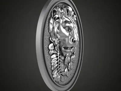 Lion pendant 3D print model