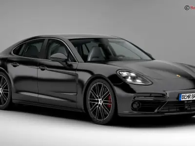 Porsche Panamera Turbo 2017 3D model