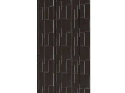 Black Leather Wall Panel 3D model
