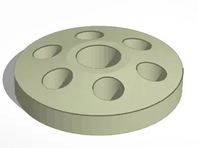 YD2 Yokomo Shock Piston Head Bigbore 6 hole 3D print model