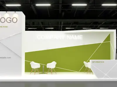 3D Exhibition Booth 3D model