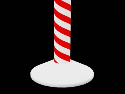 Christmas Firework Low-poly 3D model