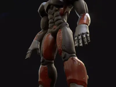 Low poly Robot - Video Game Ready Free low-poly 3D model