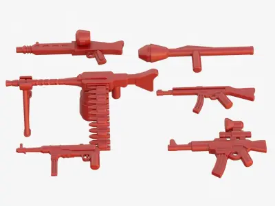 Lego Weapon Collections 3D model