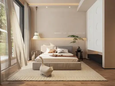 A 3D Max and CAD Blueprint of a Luxurious Living Space 3D model