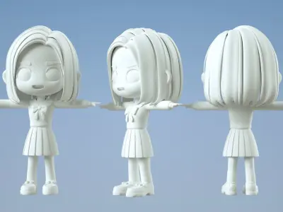 jk girl 3D model