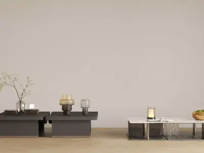 modern light luxury style coffee table 3D model