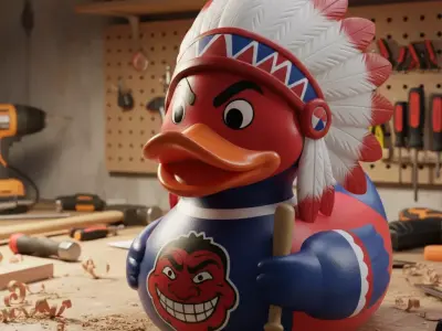 Rubber Duck - Chief wahoo - NFL - 3D print 3D print model