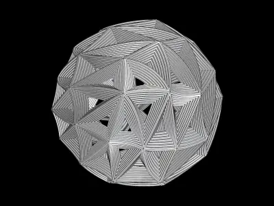 spheretrebone origami egg 3D print model