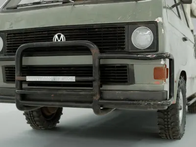 PBR 3D Model - Volkswagen T3 3D model