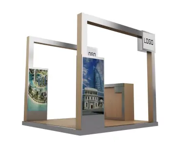 Booth Exhibition Stand a422a 3D model